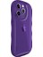 Iphone 14 Pro Max Telefon Kasası Için Çizilmeye Dayanıklı Tpu Wavy Kenarlar Geri Kabuk Şeffaf Mor Telefon Kılıfı (Yurt Dışından) 4