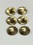 Trençkot Kaban Düğmesi Takımı Elips Model / Gold 6 Lı Set 2,7 cm 1
