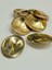 Trençkot Kaban Düğmesi Takımı Elips Model / Gold 6 Lı Set 2,7 cm 2