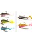 Adet Biyonik Platin Makara Yumuşak Lures Payetler ve Kurşun Sargılar Bucktails Lures Için Balık Şekilli Yumuşak Lures Simüle (Yurt Dışından) 4