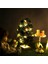 1/12 Dollhouse Minyatür LED Dize Işıklar Dollhouse Noel Ağacı Dekor Festivali Noel Aksesuarları Dekorasyon (Yurt Dışından) 3