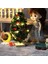 1/12 Dollhouse Minyatür LED Dize Işıklar Dollhouse Noel Ağacı Dekor Festivali Noel Aksesuarları Dekorasyon (Yurt Dışından) 4