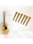 Gitar Köprü Pimleri 6 Adet Pirinç Endpin Akustik Gitar Için Gitar Köprüsü Pin Çektirme ile (Yurt Dışından) 5