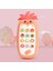 Simüle Cep Telefonu Iki Dilli Müzikal LED Ananas Şekli Çocuklar Eğitici Oyuncaklar Çocuklar Için Hediye Kırmızı (Yurt Dışından) 4