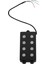 Bas Gitar Için Gürültüsüz Iyi Denge 4 Telli Bas Humbucker Çift Bobin Pikap Siyah (Yurt Dışından) 5