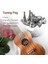 6 Parça Gümüş Akustik Gitar Makine Kafaları Topuzlar Gitar Tel Tuning Peg Tuner (Sol Için 3 + Sağ Için 3) (Yurt Dışından) 4