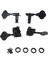 4 Adet Gitar Tuning Pegs Elektrik Bas Tuner Peg Gitar Açık Dişli Tuning Pegs Makine Kafaları Çamurluk Caz Bas Gitar Siyah (Yurt Dışından) 2