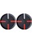 2 Adet Elektrikli Denge Scooter'ı Tekerleği Göbek Kapağı Kapağı Pratik Aşınmaya Dayanıklı Yan Kapak Xiaomi Ninebot/mini Pro-Siyah (Yurt Dışından) 1