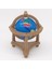Ahşap Standlı 1/12 Ölçekli Dollhouse Dünya Küre, Bebek Evi Için Mini Küre Dollhouse Kalem Teşhir Rafı Dekorasyon Kahverengi (Yurt Dışından) 2