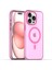 iPhone15 Pro Case Case Yarı Saydam Mat Slim Telefon Kapak Pembe (Yurt Dışından) 1
