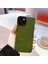 iPhone15 Plus Kasa Dokulu Pu Deri Kaplamalı Esnek Tpu Telefon Kapak Yeşil (Yurt Dışından) 3