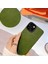 iPhone15 Plus Kasa Dokulu Pu Deri Kaplamalı Esnek Tpu Telefon Kapak Yeşil (Yurt Dışından) 4