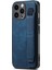 D11 Için iPhone15 Pro Deri+Tpu Telefon Kılıfı Bileklik Kickstand-Blue (Yurt Dışından) 1