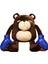 Peluş Boks Ayı Dolması Anime Peluş Bebek Lanetli Ayı Doldurulmuş Oyuncak Figürler Hediye Cadılar Bayramı Cosplay Sahne 38 cm (Yurt Dışından) 1
