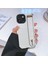 iPhone15 Plus Case Deri Kaplamalı Tpu Telefon Kapağı Bileklik Kickstand-White (Yurt Dışından) 5