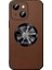 iPhone15 Plus Cowhide Doku Pu Deri+Tpu Kasası Magsafe-Brown ile Uyumlu Anti-Drop Telefon Kapağı (Yurt Dışından) 1