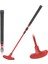3 Bölümlü Geri Çekilebilir Golf Atıcı, Sol ve Sağ El Için, Golf Eğitim Ekipmanları Taşınabilir Seyahat Atıcı Golf Parçası, Kırmızı (Yurt Dışından) 3