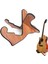 Ahşap Gitar Standı Evrensel Gitar Standı Yumuşak Kauçuk Kapaklı Taşınabilir Yaylı Çalgı Standı (Yurt Dışından) 2