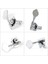 Adet Gitar Tuning Pegs Elektrik Bas Tuner Peg Gitar Açık Dişli Tuning Pegs Makine Kafaları Çamurluk Caz Bas Gitar Gümüş (Yurt Dışından) 4