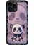 iPhone15 Pro Cep Telefon Kılıfları Için Gölge Panda Desen Temizlikli Cam+Tpu Telefon Kapak Black (Yurt Dışından) 1