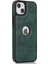 iPhone15 Plus Case Kazaya Dirençli Pu Deri+Tpu Düz Renkli Cep Telefonu Kapak Yeşili (Yurt Dışından) 1