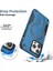 iPhone15 Pro Max Case Için Magsafe Tpu+Pc Telefon Kabuğu ile Uyumlu Kickstand-Dark Blue (Yurt Dışından) 3