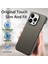 iPhone15 Pro Fingerprint Sold Renk Litchi Doku Pu Deri Kaplamalı Pc Telefon Kapak Silver Gri (Yurt Dışından) 5
