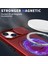 iPhone15 Manyetik Kılıf Kamera Koruma Telefon Kapağı Anti Drop Anti-Drop Ring Kickstand-Red (Yurt Dışından) 2