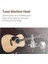 6 Parça Gümüş Akustik Gitar Makine Kafaları Topuzlar Gitar Tel Tuning Peg Tuner (Sol Için 3 + Sağ Için 3) (Yurt Dışından) 2
