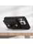 iPhone15 Pro Case Deri Kaplamalı Tpu Telefon Kapağı Dikey Flip Kart Çanta Black ile (Yurt Dışından) 3