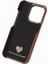 iPhone15 Pro Fingerprint Sold Renkli Litchi Doku Pu Deri Kaplamalı Pc Telefon Kapak-Kahverengi (Yurt Dışından) 4