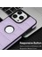 iPhone15 Pro Max Cep Telefon Kılıfı Logo Penceresi Ön Kara Çizgi Pu Deri+Tpu Kapak Işık Mor (Yurt Dışından) 4