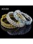 Sarı Aousıx Yeni Moda Kristal 2 Satır Bilezik ve Bilezik Kadınlar Için 8 Renk Rhinestone Germe Bileklik Üst Kol Bilezik Takı (Yurt Dışından) 2