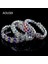 Sarı Aousıx Yeni Moda Kristal 2 Satır Bilezik ve Bilezik Kadınlar Için 8 Renk Rhinestone Germe Bileklik Üst Kol Bilezik Takı (Yurt Dışından) 4