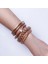 3 Adet Örgü Gümüş Rainbery El Yapımı Örgü Altın Glitter Charm Wrap Deri Bilezikler Kadınlar Kızlar Için Bilezikler Mıknatıs Toka Mücevherat Pulseras Mujer (Yurt Dışından) 2