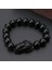 Stil 6 12MM Feng Shui Obsidyen Taş Boncuk Bilezik Erkek Kadın Unisex Bileklik Altın Siyah Pixiu Zenginlik ve Iyi Şanslar Kadın Bilezik (Yurt Dışından) 4