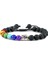 Şerit Buda Lav Doğal Taş Kaplan Gözü 7 Çakra Bilezik ve Bilezikler Yoga Denge Boncukları Buda Namazı Elastik Bilezik Erkekler Pulseira Masculina (Yurt Dışından) 1