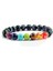 Şerit Buda Lav Doğal Taş Kaplan Gözü 7 Çakra Bilezik ve Bilezikler Yoga Denge Boncukları Buda Namazı Elastik Bilezik Erkekler Pulseira Masculina (Yurt Dışından) 4