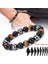 21CM Tarzı No.5 Boyutu Yeni Doğal Obsidyen Hematit Kaplan Gözü Boncuk Bilezikler Erkekler Için Manyetik Sağlık Koruma Kadınlar Soul Takı Pulsera Hombre (Yurt Dışından) 5