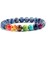 Blk Yıpranmış P Doğal Taş Kaplan Gözü 7 Çakra Bilezik ve Bilezikler Yoga Denge Boncukları Buda Namazı Elastik Bilezik Erkekler Pulseira Masculina (Yurt Dışından) 3