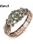 59 mm Tarzı Mavi Kinel Vintage Yeşil Taş Bileklik Antik Altın Rhinestone Hollow Çiçek Bilezik Kadınlar Için Etnik Düğün Parti Kristal Hediye (Yurt Dışından) 2