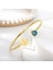 Altın Tarzı Eylül Paslanmaz Çelik Kalp Atışı Kardiyogram Bilezikler Kadınlar Için Kristal Birthstone Açık Manşet Bileklik Stetoskop Takı Hemşire Için Hediyeler (Yurt Dışından) 3