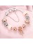 70 mm Tarzı B355 Lüks Dıy Boncuk Gül Altın Kristal Bileklik ve Bileklik Kadınlar Kalp Arı Boncuk Charm Bilezikler Zincirli Kadın Pulsera Takı (Yurt Dışından) 2