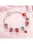 70 mm Tarzı B355 Lüks Dıy Boncuk Gül Altın Kristal Bileklik ve Bileklik Kadınlar Kalp Arı Boncuk Charm Bilezikler Zincirli Kadın Pulsera Takı (Yurt Dışından) 5