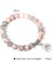 19CM Tarzı Pembe Kuvars El Yapımı Doğal Taş Lotus Ohm Buda Boncuk Bilezik Pembe Zebra Taş Lotus Charm Bilezik Kadın Erkek Yoga Takı Hediyeler Için (Yurt Dışından) 5