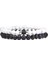 21CM Tarzı 21 A Howlite 6mm Et Çiftler Mesafe Bilezikler Erkek Siyah Lav Taş Boncuk Bilezik Dişi Ahşap Boncuk Charm Bilezikler Kadın Erkek Bilezik (Yurt Dışından) 1