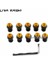 Haki Stili Yamaha Yzf-R1 Yzf-R3 Yzf-R6 YZF-R15 YZF-R25 Mt-03 Mt-25 Yzf R1 R3 Motosiklet Ön Cam Cıvataları Vida Somun Bağlantı Elemanı Kiti (Yurt Dışından) 3