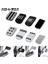 Fren Pedalı Pad E Stili Motosiklet Blackchrome Büyük Ayak Pegs Footrest Fren Pedalı Koruyucu Kapak Harley Softail Touring Cvo Electra Glide Dyna Fat Boy (Yurt Dışından) 4