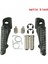 Mat Siyah Stil Motosiklet Ön Footrests Ayak Mandalları Pedalı Kawasaki Ninja ZX6R ZX10R ZX12R Z1000 Z750 ER6F ZX636 EX650 ER6N Nınja 650R EX250 (Yurt Dışından) 1