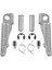 Mat Siyah Stil Motosiklet Ön Footrests Ayak Mandalları Pedalı Kawasaki Ninja ZX6R ZX10R ZX12R Z1000 Z750 ER6F ZX636 EX650 ER6N Nınja 650R EX250 (Yurt Dışından) 3